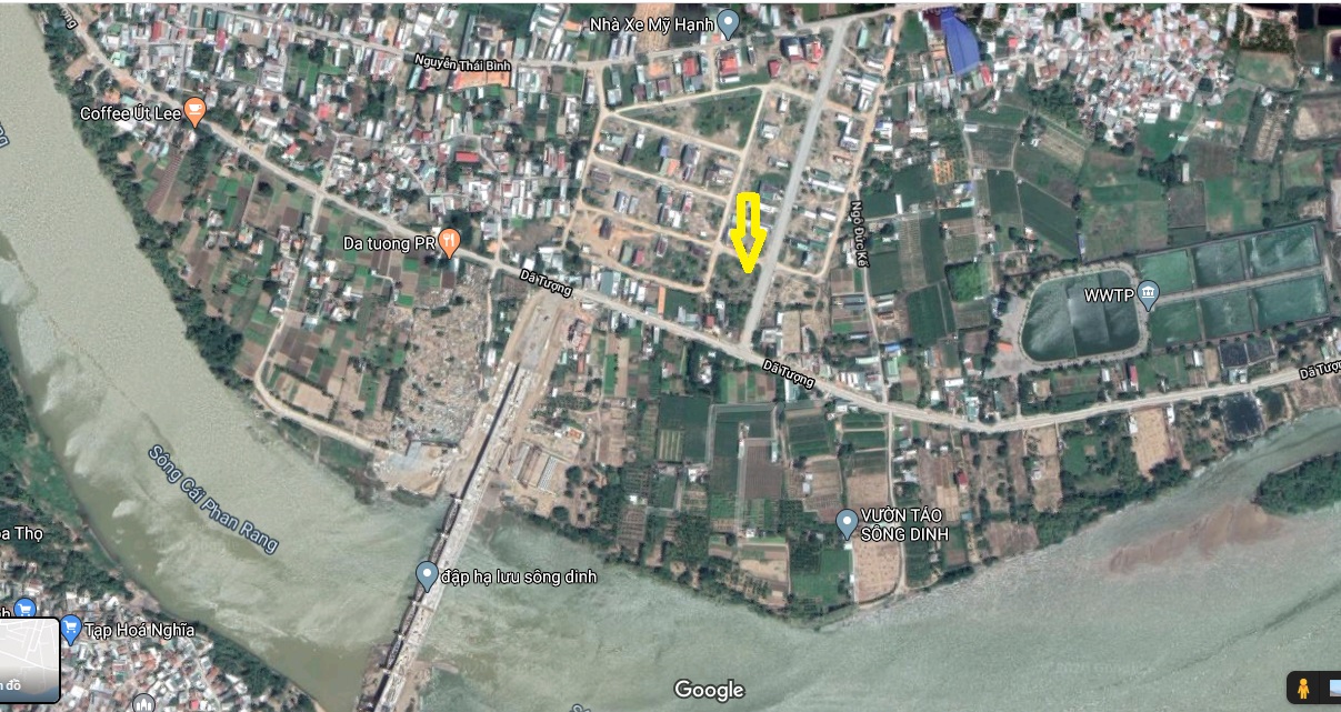 đất nền 432m2 tại phường mỹ đông 2 mặt tiền đường 27m bất động sản ninh thuận