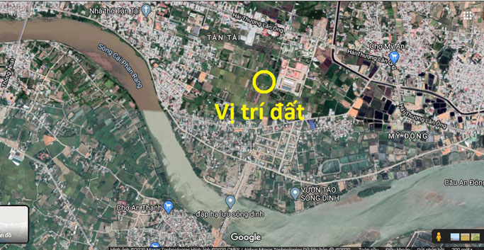 đất nông nghiệp phường tấn tài phan rang ninh thuận 1952m2