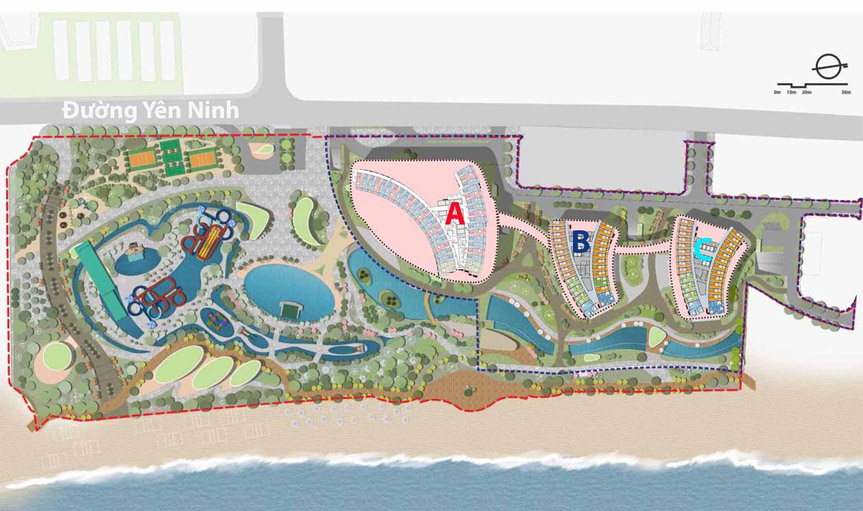 mặt bằng tổng thể sunbay park phan rang