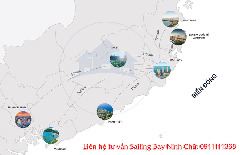 vị trí dự án sailing bay ninh chữ ninh thuận