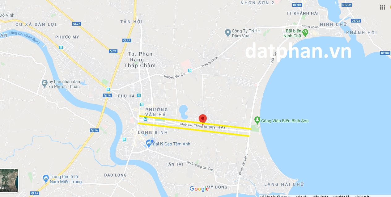 đất nền đường 16/4 ninh thuận đường 16-4 phan rang