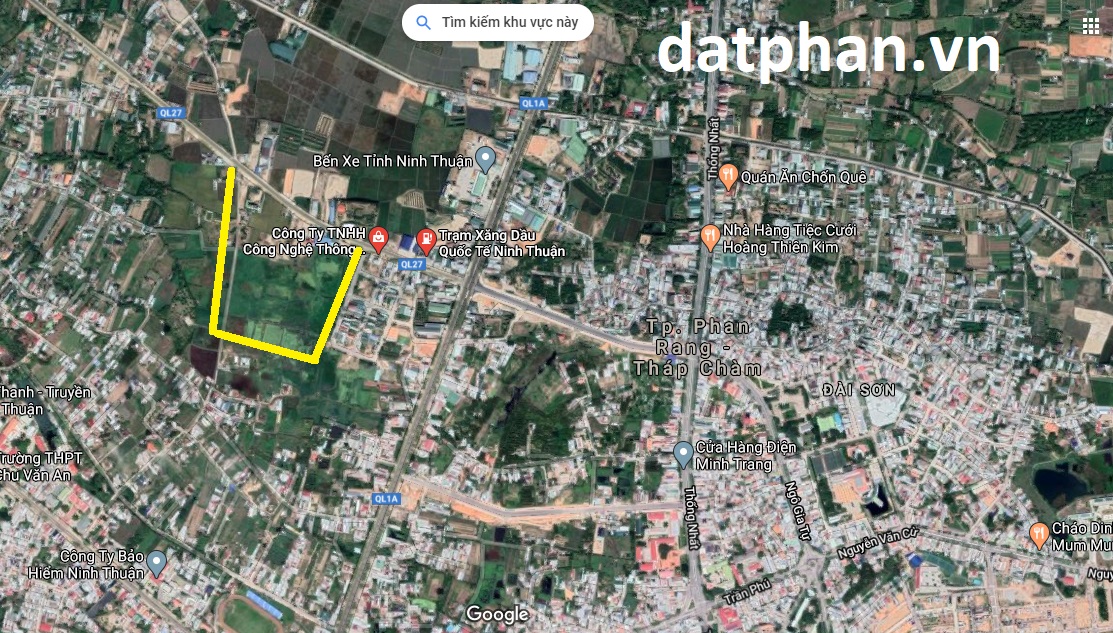 vị trí khu tái định cư phan đăng lưu ninh thuận
