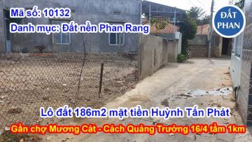 LÔ ĐẤT THỔ CƯ 186m2 MẶT TIỀN ĐƯỜNG HUỲNH TẤN PHÁT KHU MƯƠNG CÁT