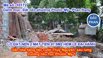 LÔ ĐẤT NỀN 2 MẶT TIỀN 97.5M2 HẺM LÊ ĐẠI HÀNH GẦN TIỆC CƯỚI THỦY NGUYÊN