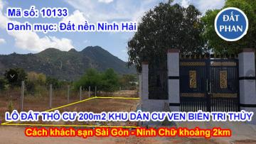 LÔ ĐẤT THỔ CƯ 200m2 KHU DÂN CƯ VEN BIỂN TRI THỦY