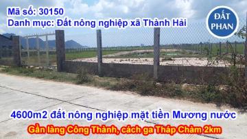 BÁN 4.6 SÀO ĐẤT NÔNG NGHIỆP MẶT TIỀN MƯƠNG NƯỚC, GẦN LÀNG CÔNG THÀNH