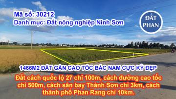 1466M2 ĐẤT NÔNG NGHIỆP GẦN ĐƯỜNG CAO TỐC BẮC-NAM, VỊ TRÍ CỰC ĐẸP