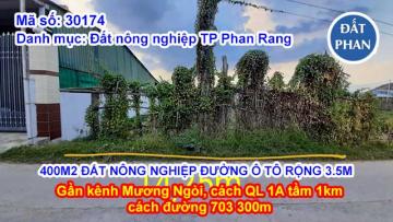 400m2 ĐẤT GẦN KÊNH MƯƠNG NGÒI ĐƯỜNG Ô TÔ RỘNG 3.5M