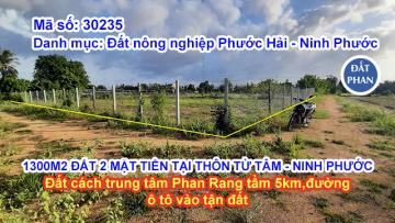 1300m2 ĐẤT 2 MẶT TIỀN TẠI THÔN TỪ TÂM - NINH PHƯỚC