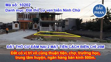 ĐẤT THỔ CƯ ĐẦM NẠI 2 MẶT TIỀN CÁCH BIỂN CHỈ 25M