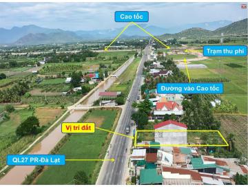 GẦN 1000M2 ĐẤT CÓ THỔ CƯ NẰM MẶT TIỀN QUỐC LỘ 27 NGAY CHÂN ĐƯỜNG DẪN LÊN CAO TỐC