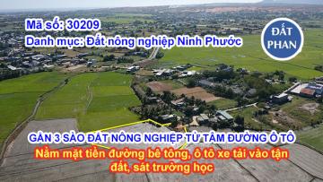 GẦN 3 SÀO ĐẤT NÔNG NGHIỆP TỪ TÂM ĐƯỜNG Ô TÔ