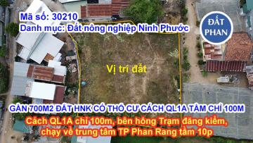 GẦN 700M2 ĐẤT HNK CÓ THỔ CƯ CÁCH QL1A TẦM CHỈ 100M