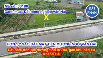 HƠN 1,2 SÀO ĐẤT MẶT TIỀN MƯƠNG NGÒI VĂN HẢI