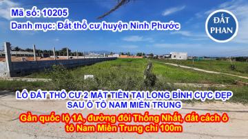 LÔ ĐẤT THỔ CƯ 2 MẶT TIỀN TẠI LONG BÌNH CỰC ĐẸP SAU Ô TÔ NAM MIỀN TRUNG