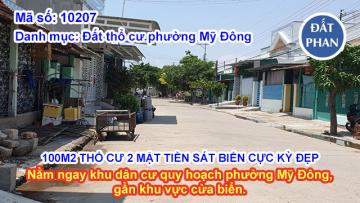 100M2 THỔ CƯ 2 MẶT TIỀN SÁT BIỂN CỰC KỲ ĐẸP