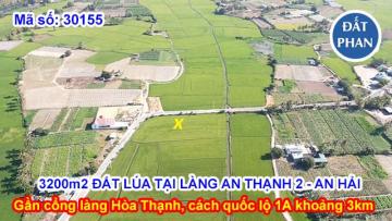 3200m2 ĐẤT LÚA TẠI LÀNG AN THẠNH 2, VỊ TRÍ CỰC KỲ ĐẸP