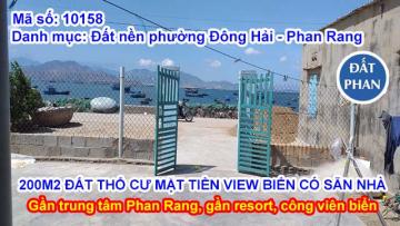 GẦN 200M2 ĐẤT THỔ CƯ MẶT TIỀN VIEW BIỂN PHAN RANG CÓ SẴN NHÀ