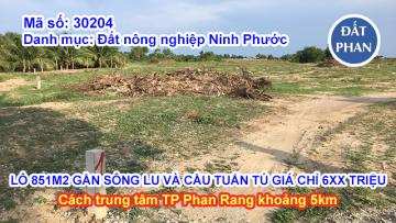 LÔ 851M2 GẦN SÔNG LU VÀ CẦU TUẤN TÚ GIÁ CHỈ 6XX TRIỆU