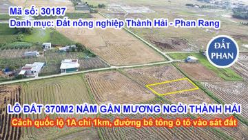 LÔ ĐẤT 370M2 NẰM GẦN MƯƠNG NGÒI THÀNH HẢI