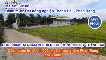 HƠN 300M2 ĐẤT NẰM ĐỐI DIỆN KHU CÔNG NGHIỆP THÀNH HẢI