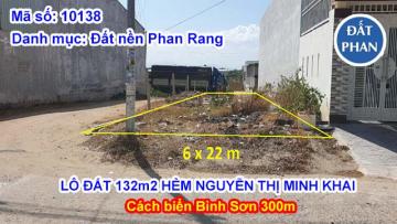 LÔ ĐẤT 132M2 HẺM NGUYỄN THỊ MINH KHAI, CÁCH BIỂN BÌNH SƠN 300M