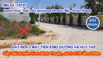 LÔ ĐẤT NỀN 2 MẶT TIỀN 83M2 GẦN ĐÀI TRUYỀN HÌNH NINH THUẬN
