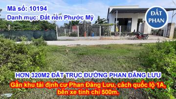 HƠN 320M2 ĐẤT TRỤC ĐƯỜNG PHAN ĐĂNG LƯU