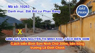 144M2 ĐẤT NỀN MẶT TIỀN NGUYỄN THỊ MINH KHAI, CÁCH BIỂN 300M