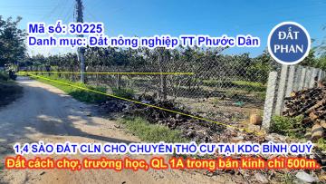 1,4 SÀO ĐẤT CÂY LÂU NĂM CHO CHUYỂN THỔ CƯ TẠI KHU DÂN CƯ BÌNH QUÝ NINH PHƯỚC